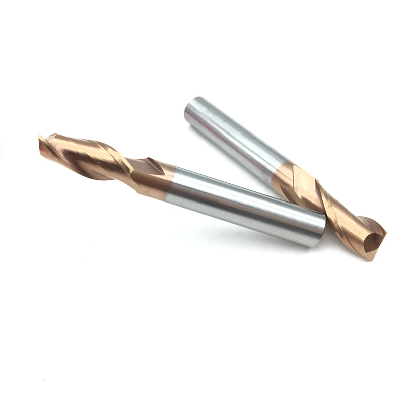 Fresas de acero de tungsteno, brocas en espiral de 2 flautas HRC60, CNC, 10mm, D10 * 75L, 100L, 150L, 2F, 1 unidad