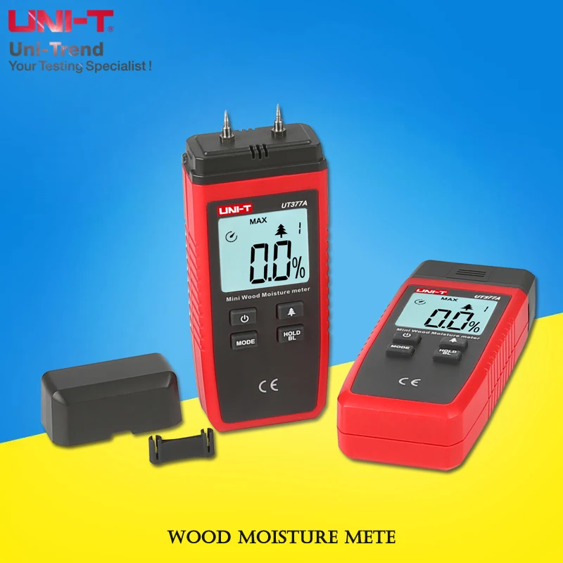 UNI-T UT377A Wood Moisture Meter; wood raw material / paper / plywood / wood moisture moisture meter