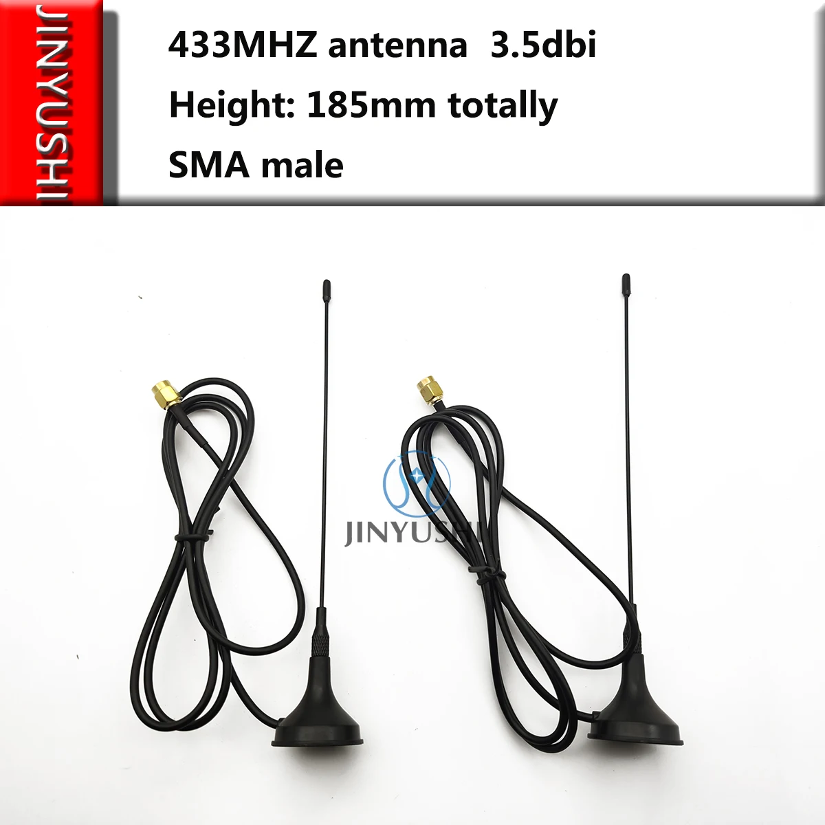 Lora 433mhz wifi antena 1m cabo pequeno ventosa antena magnética sma macho alto ganho TX433-XPL-100 para E32-TTL