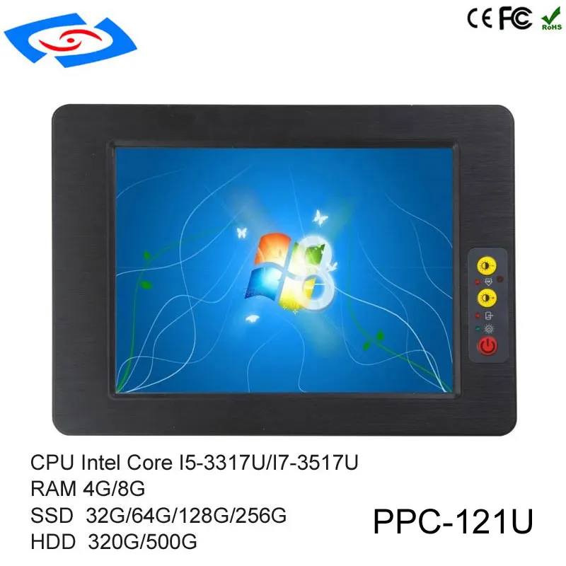 Tablette PC industrielle avec écran tactile résistif à 5 fils, haute qualité, pour Application commerciale, XP/Win7/Linux/Win8/Win10