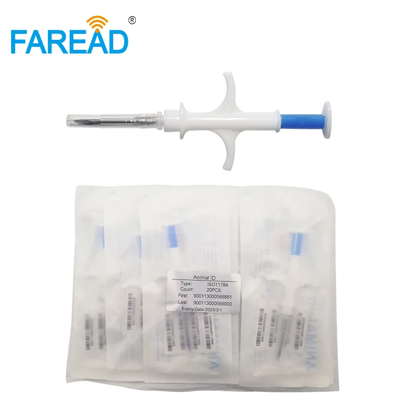 شحن مجاني شريحة ISO القياسية 2.12*12 مم 134.2 كيلو هرتز علامة زجاجية RFID لتحديد هوية الحيوانات الأليفة ، علامة لتتبع الحيوانات
