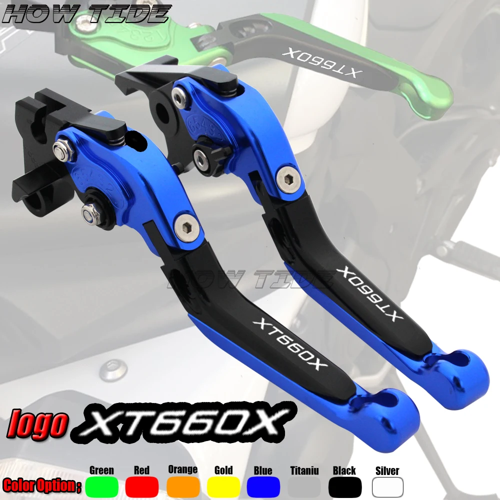 For YAMAHA XT660X XT 660X XT660 2004-2013 2012 2011 Motorcycle Accessories Folding Extendable Adjustable Brakes Clutch Lever CNC