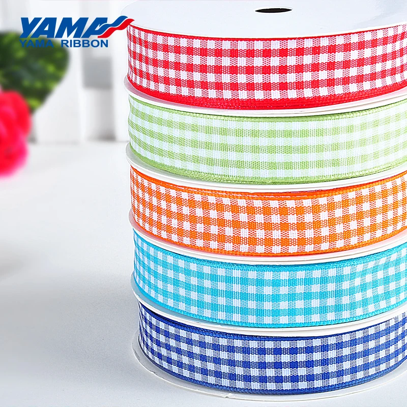 YAMA-Scottish Tartan Plaid Ribbon, Gift Wrapping, Wedding Sewing Crafts, Packing Woven, 9mm, 16mm, 25mm, 38mm, 100 Yards per Lot