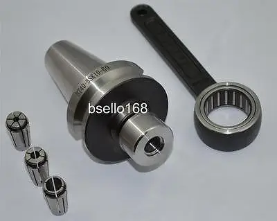 New 1PCS High Precision 0.003mm BT40 SK10 60 G2.5 25000rpm collet chuck   + 3pcs collets 6,8,10MM + Sk10 spanner