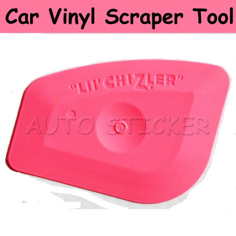 100pcs/lot Pink Multilateral Auto Car Window Film Installation Tint Car Vinyl Scraper Tool Squeegee Tools For Car Wrapping