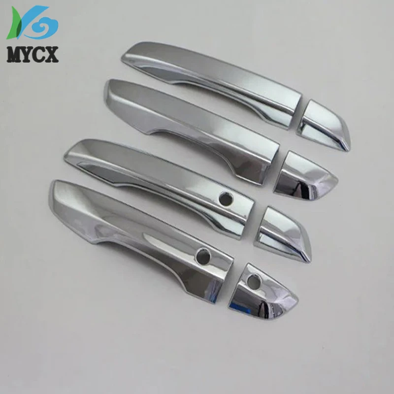 

Хромированный АБС-пластик, 8 шт., накладка на дверную ручку с/без умного отверстия для Honda Civic 10-го поколения 4DR 2016 2017 2018