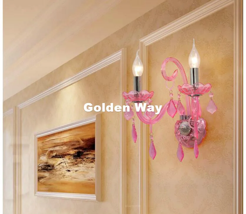 Modern Chandelier Pinky Hanging Lighting European Style Glass Chandeliers Light for Living Dining Room Restaurant Decor Lights