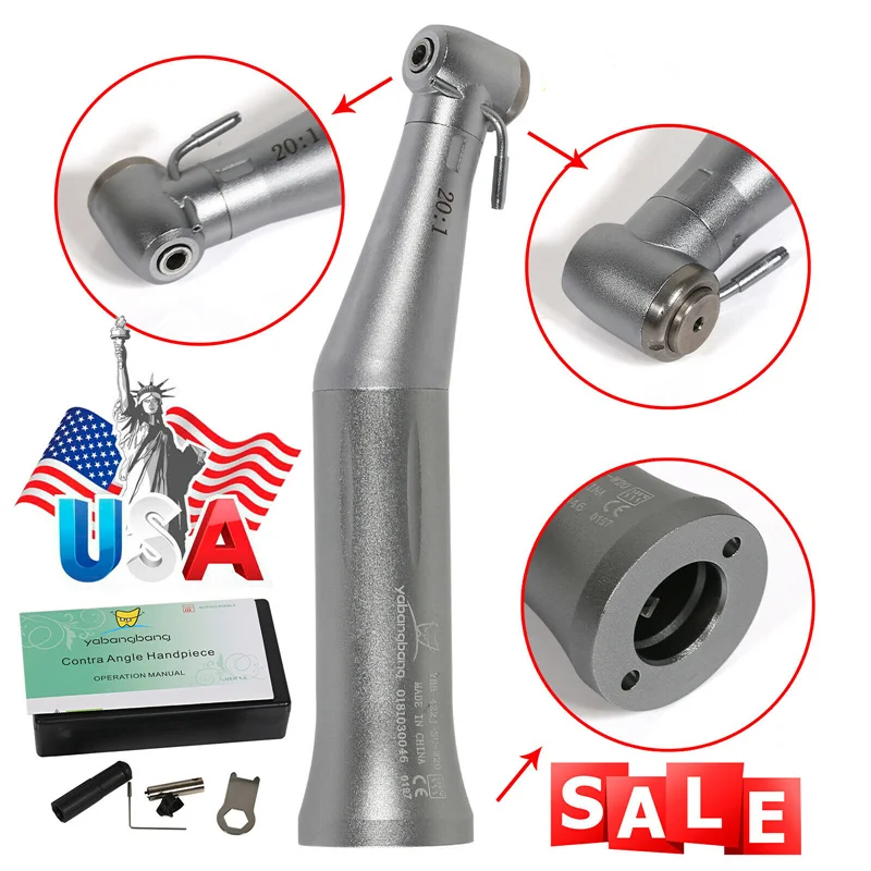 

Dental Implant 20:1 Implantology Push Button Contra Angle Handpiece F/ NSK SG20