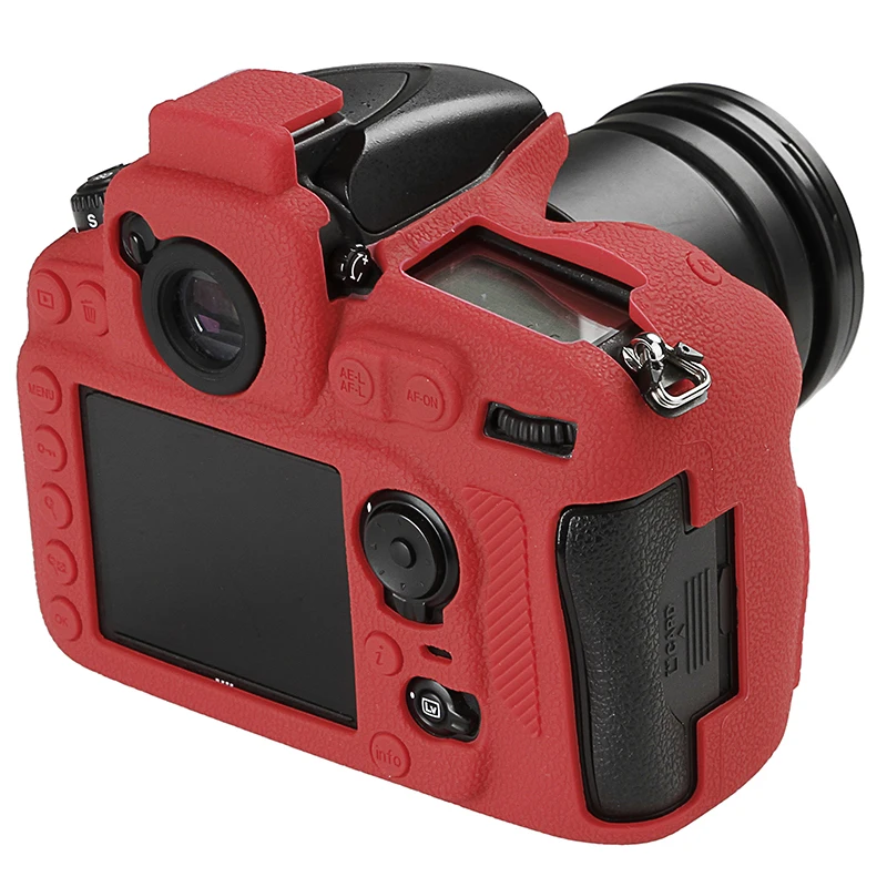 Силиконовая защитная сумка для камеры Nikon D810, легкий чехол для камеры D810, красный/черный/камуфляжный/желтый