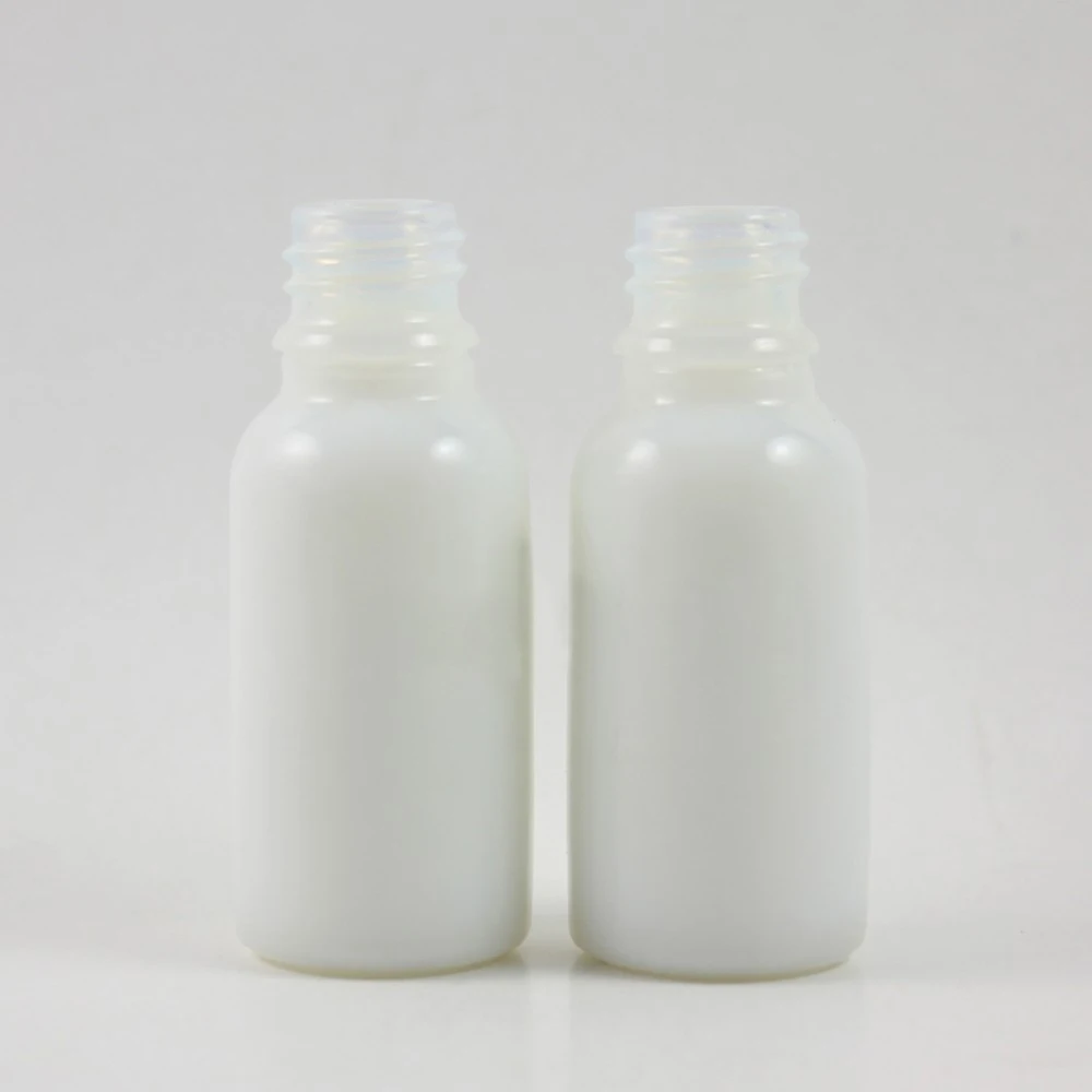 100pcs 20ml white empty bottle without any caps,could match with sprayer pump dropper or common caps,glass container 18 mm