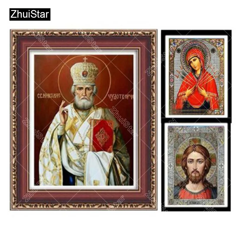 New Arrive Cross Stitch diy Diamond Painting Religious of the Virgin Gift For Home Decoration icons Series Diamond Embroidery