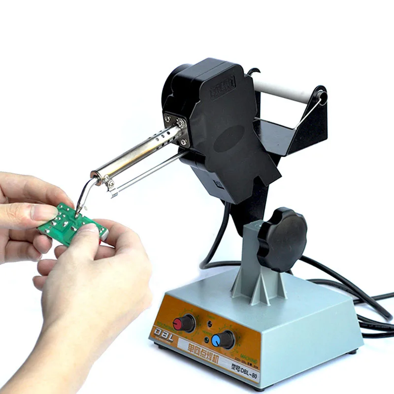 Pedal Soldering Machine Automatic Tin Machine Solder Gun Adjustable Thermostatic Tin Feeding Machine DBL-80