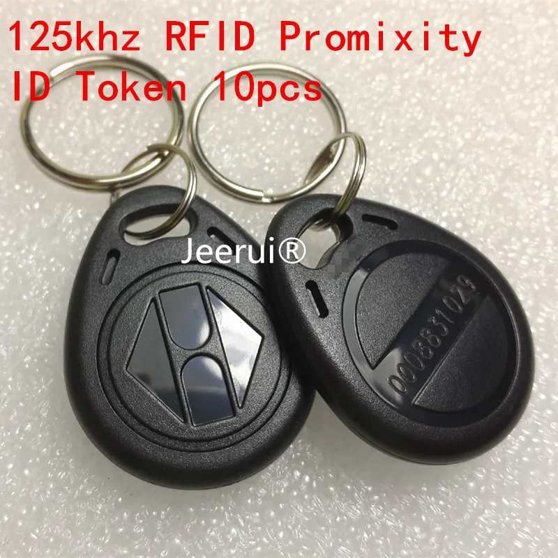 125Khz Proximity EM4100 Chip 125khz RFID Access ID Token Keychain RFID Key Ring ID Tag for Hotel Door system Switch Power  10PCS