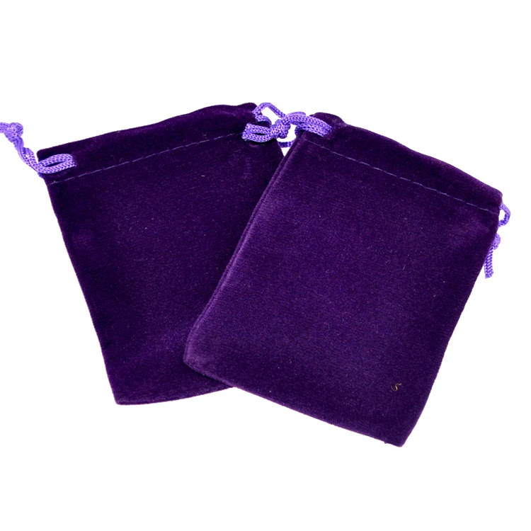 Hot Sale 100pcs/lot Purple Velvet Bags 9x12cm Small Wedding Charms Jewelry Packaging Bag Velvet Drawstring Gift Bag Pouches