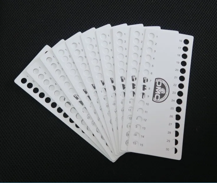 30 pz 01 ~ 120 fori filo interdentale organizzatore per DMC filo pad foglio di carta vuoto foglio x cucitura cucito strumento fai da te artigianato cucito