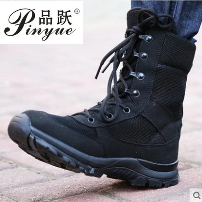 

Ultralight Breathable Men Tactical Combat Boots Spring Autumn Outdoor Training Hiking Desert Jungle Walking Ankle Shoes