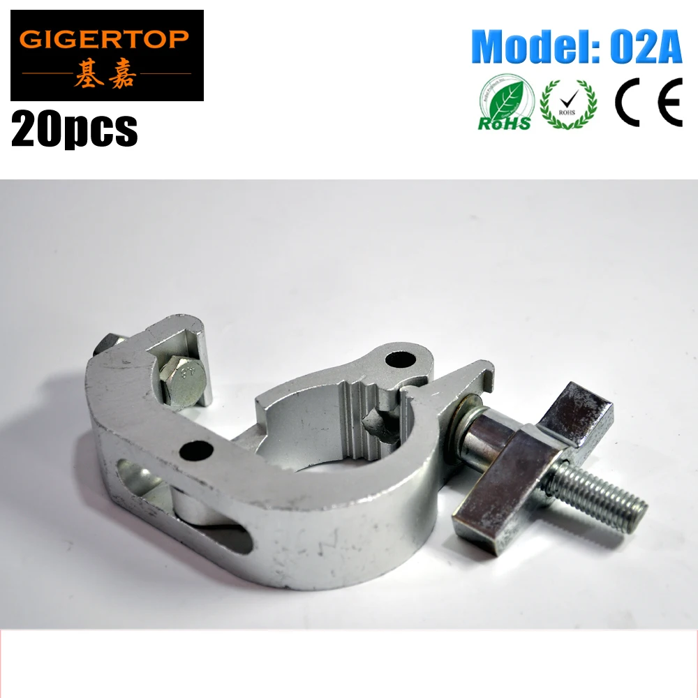 

TIPTOP 02A 20PCS STAGE LIGHT C-Clamps Theater Lighting Mounting Hardware Aluminum Allay Load 200kg Big Hook Quick Connect