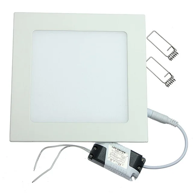 AC 12V/24V LED Ceiling Light 3W-25W Warm White/Natural White/Cold White Square Ultra thin led panel light LED Down Light +Driver