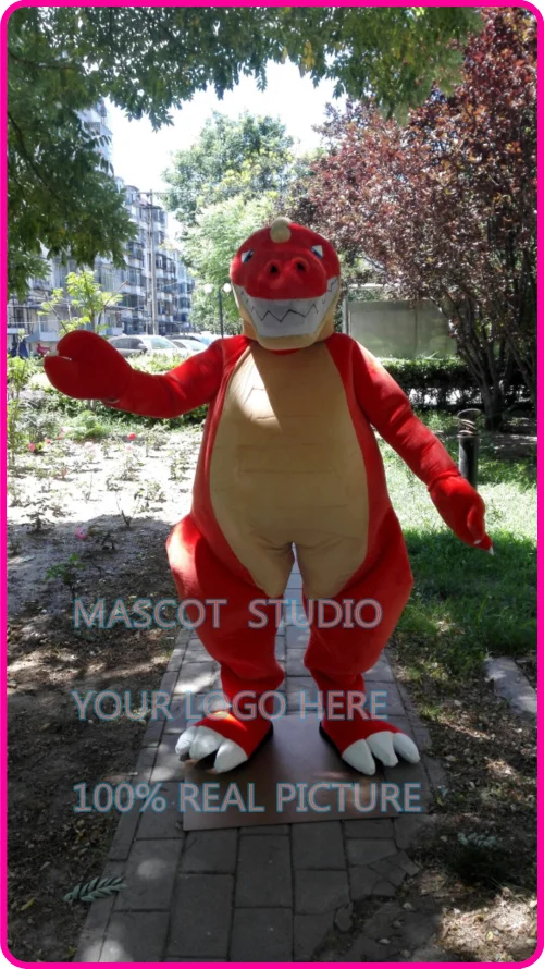 orange dinosaur mascot costume dragon custom fancy costume anime cosplay kits mascotte fancy dress carnival costume 41252