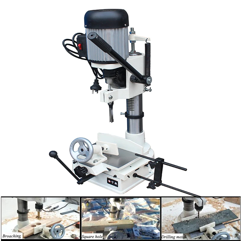 Lỗ vuông Máy Máy Đục Lỗ Lỗ Vuông Máy Nhà Đa chức năng Chế Biến Gỗ Vuông Mắt Máy Khoan JCM361A