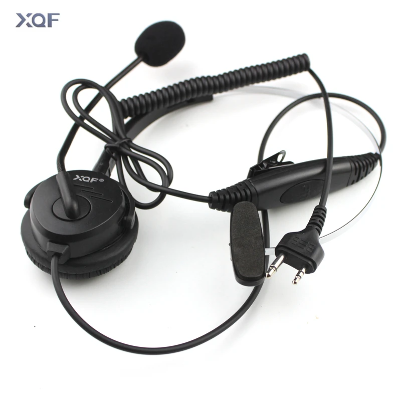 Headphone Headset Tunggal Kerah PTT dengan Mikrofon untuk Midland GXT325 GXT310 GXT400 GXT450 GXT550 GXT565 LXT210 LXT216 Pt303