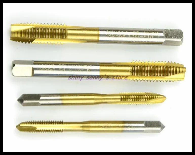 M2/2.5/3/4/5/6/8/10/12/14/16mm Titanium Coated HSS Drill Bit Titanize Spiral Pointed Screw Tap For Wood Plastic Twist Drill Bit