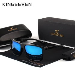 KINGSEVEN Brand Vintage Style Sunglasses Men UV400 Classic Male Square Glasses Driving Travel Eyewear Unisex Gafas Oculos S730