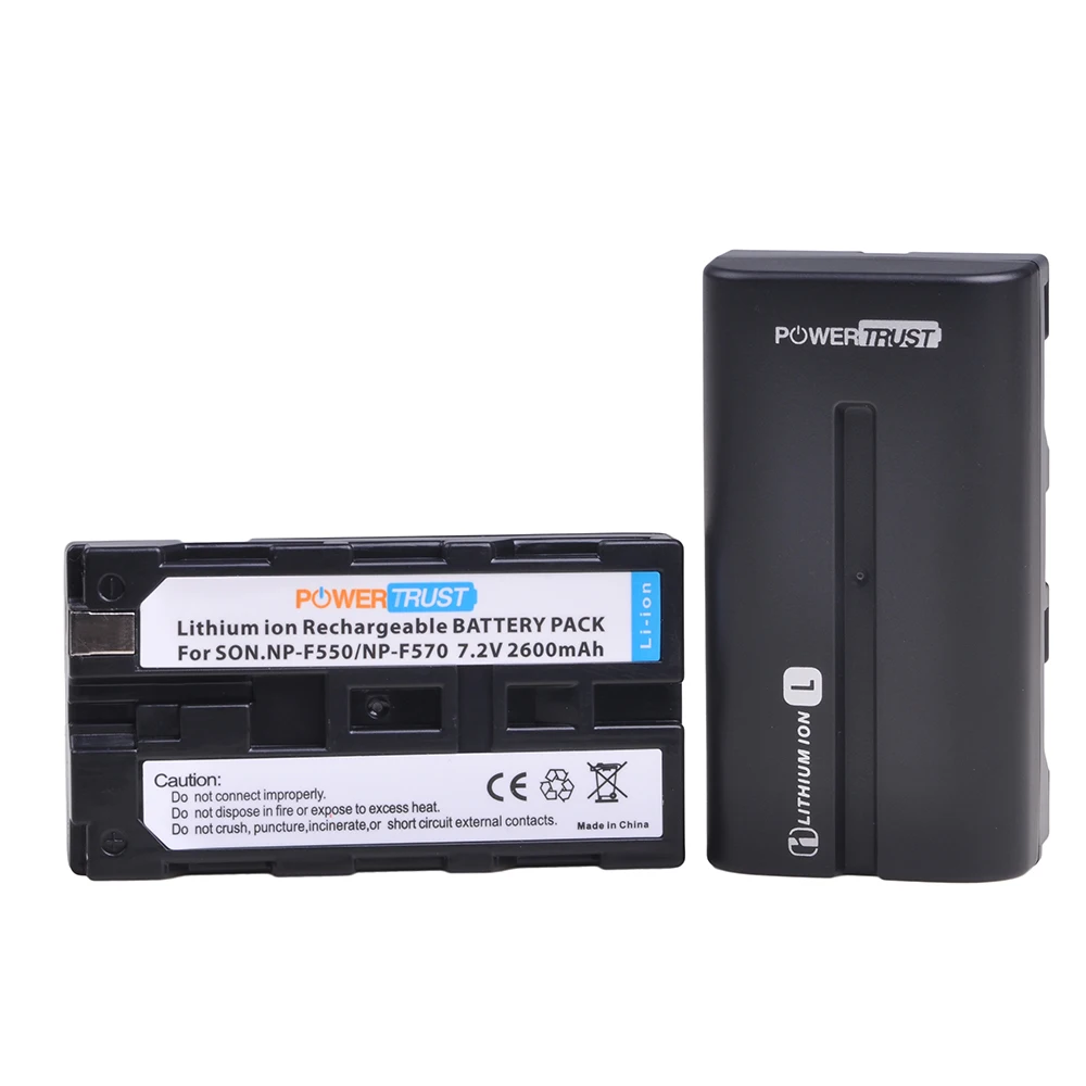 2Pcs 2600mAh NP-F550 NP-F330 NP-F530 NP-F570 Battery + New LED USB Charger for Sony CCD-SC55 CCD-TRV81 MVC-FD81