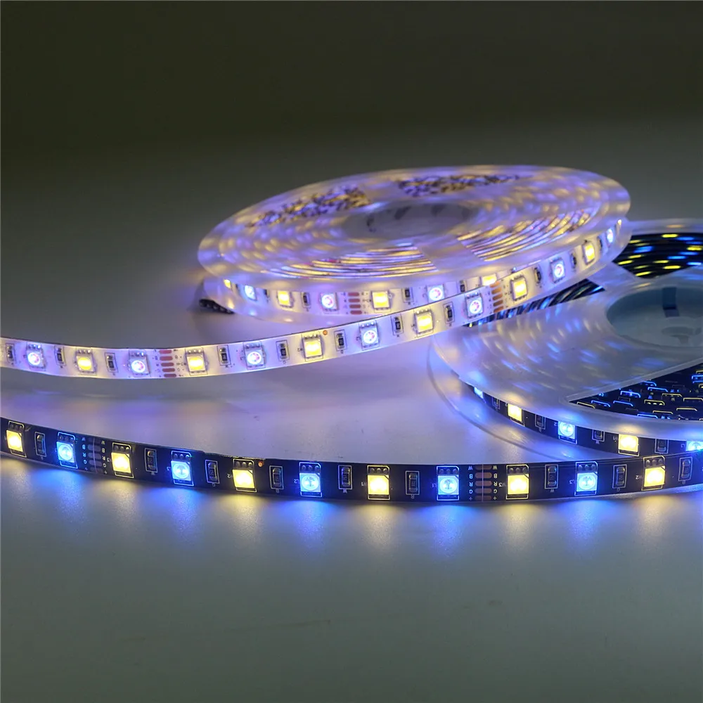 LED Strip 5050 12V RGB RGBW RGBWW 12 V 5 meter waterproof flexible Light stripe 60LED/M Led Tape Luces lamp Ribbon tv backlight