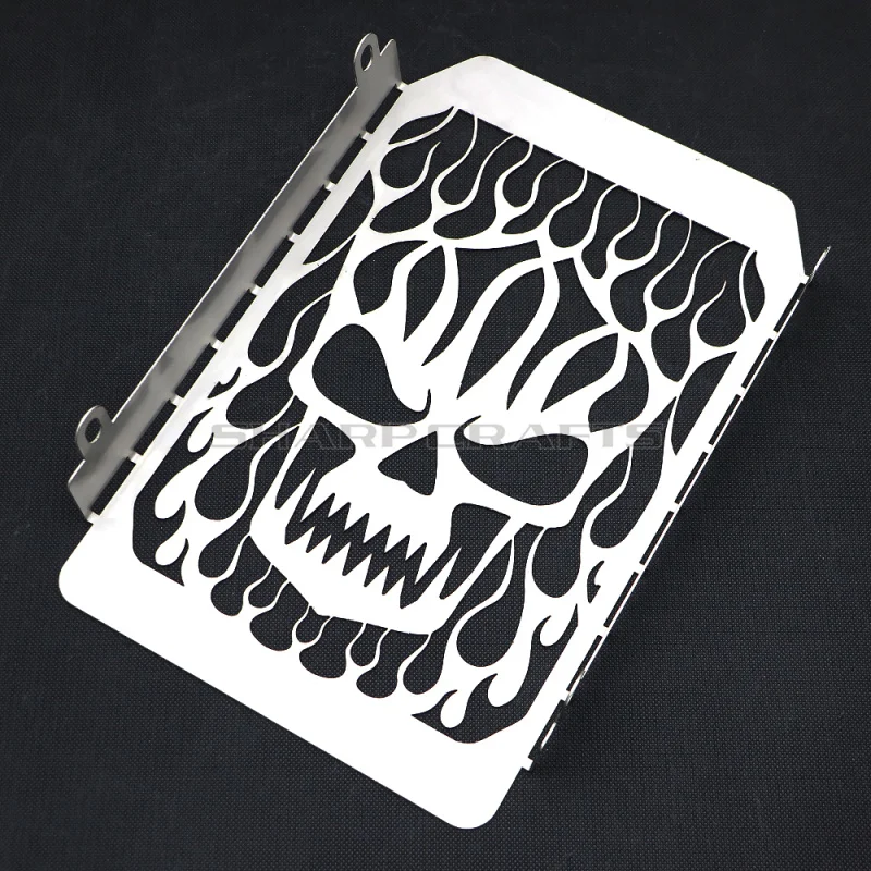 Motorcycle Skull Radiator Grill Cover Water Cooler Guard Protector For Kawasaki VN1500 Vulcan Classic 1998-2008 NOMAD 1999-2004 view 4