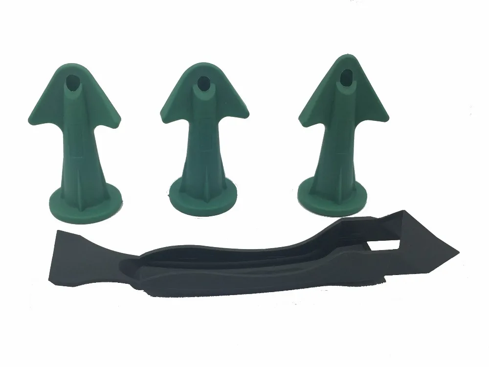 Caulking Tool Kit Kit Schraper Kit Troffel Caulking Tool Kit (4 Stuks) met Een Borstel Rvs Removal Tool