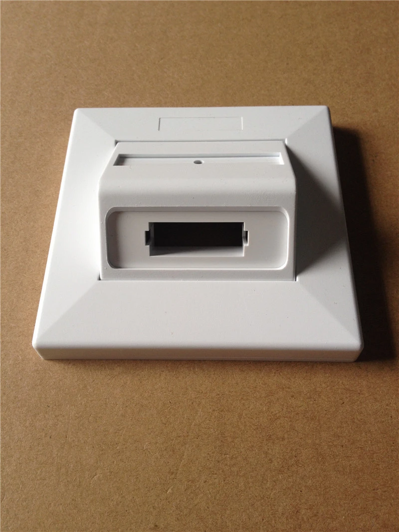 Лицевая панель LC SC ST без адаптера SM MM ftth SX DX белого цвета ABS Настенная розетка 2 ядра 1 ядро оптоволоконная лицевая панель 86 30 шт.