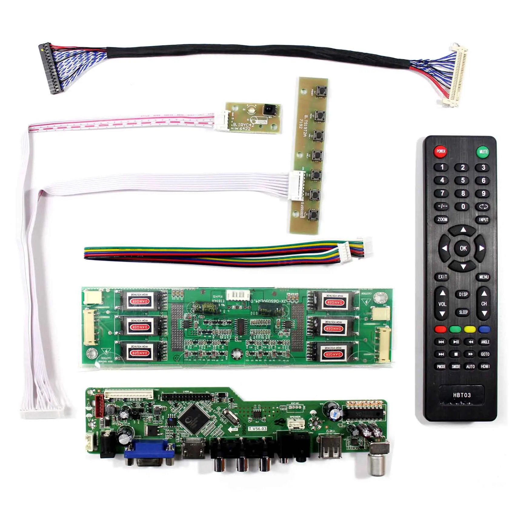 TV HD MI VGA AV USB LCD Drive Board for 20.1inch M201UN02 V2 M201UN02 V3 M201UN02 V5 M201UN02 V6 1600x1200 LCD Screen