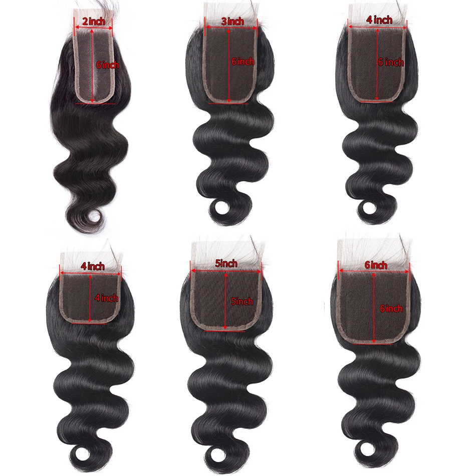 REAL BEAUTY Body Wave 6x6 Closure Pre Plucked With Baby Hair Brazilian Remy Hair 4x4 6x6 2x6 Swiss Lace Closure In Stock