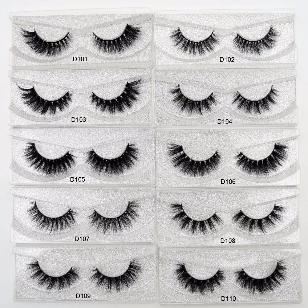 Visofree  Eyelashes 3D Mink Lashes natural handmade lashes long soft false eyelashes High Volume Cruelty Free  Mink lashes D101