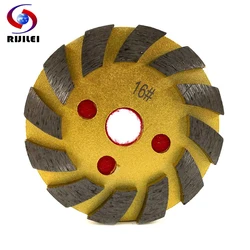 RIJILEI 100mm Diamond Grinding Disc Morble Metal Polishing Pad Granite Grinding Wheel Cup Concrete Floor Grinding Bowl ZJ07