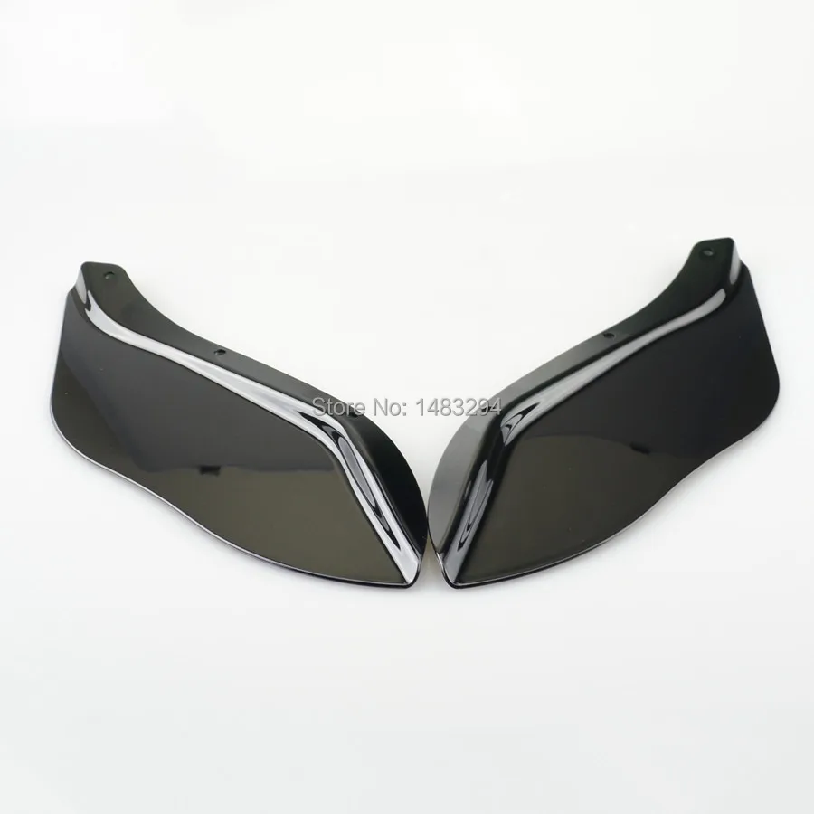 Motocykl czarne plastikowe boczne skrzydło deflektor powietrza na przednią szybę dla Harley Davidson Touring FLHR FLHT FLHX 1996-2013 — zdjęcie 7