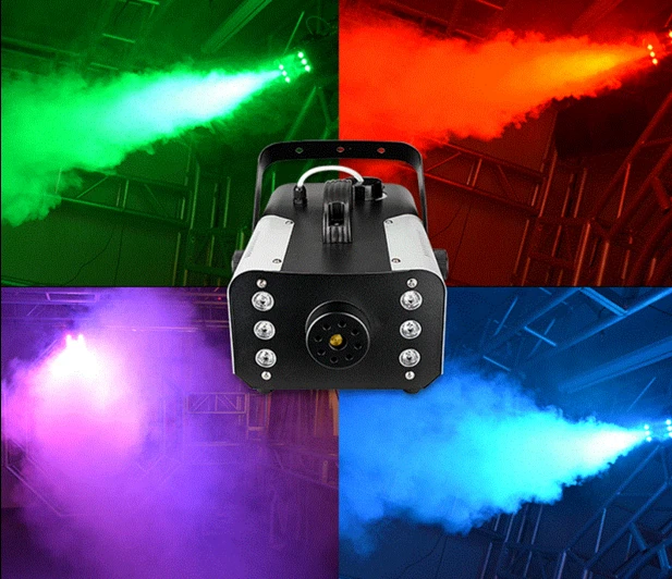 

Mini 900W RGB 3IN1 Remote Control fog machine pump DJ Disco Smoke Machine for Party Wedding Christmas Stage Fogger Machine