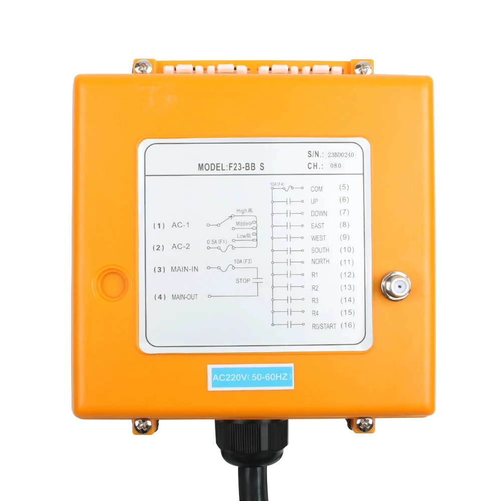 F23-BB Industrial Wireless Radio remote controller switch 1 receiver+ 1 transmitter speed control Hoist Crane Control Lift Crane