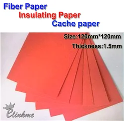 4pcs/lot,1.5mm*120mm*120mm*,Insulation gasket Red vulcanized fiber Fiber Paper Insulating paper Cache paper