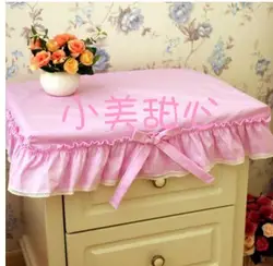 Korean pastoral style bedside table cover tablecloth dustproof table cloth