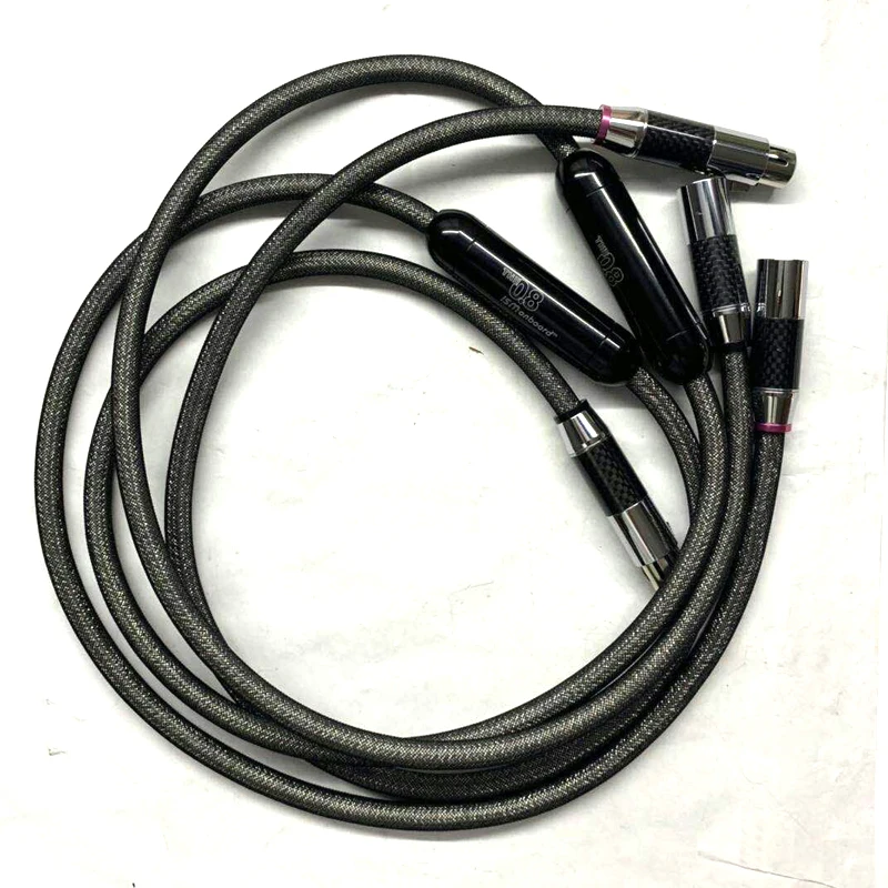 Hi-Fi аудио CD DVD-плеер Усилитель динамик ISM балансовый соединительный кабель 0,8 XLR с посеребренным разъемом из углеродного волокна