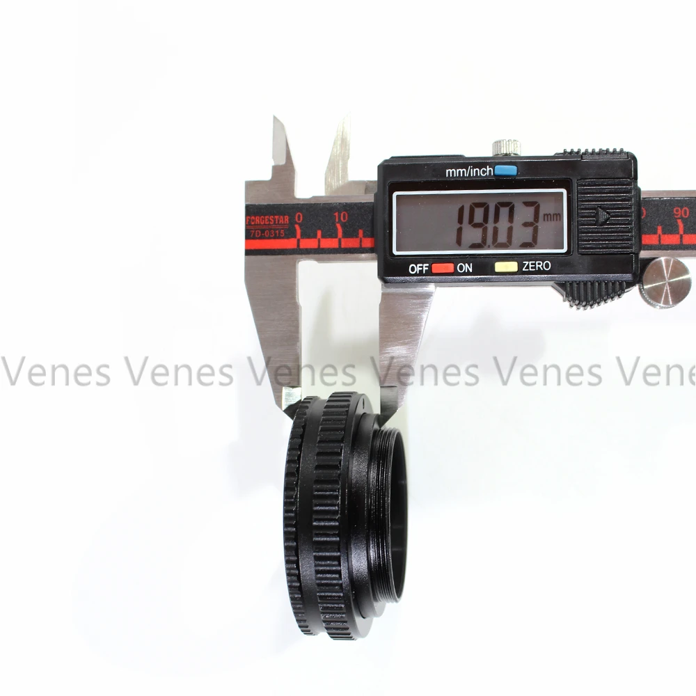 Venes M42-M42 12-19mm, Macro Tube Adapter M42 to M42 Mount Lens Adjustable Focusing Helicoid