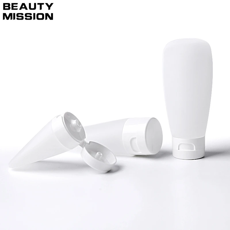 30ml / 60ml / 100ml Refillable Mini PE Bottle Traveler Skin Care Lotion Shampoo Squeeze Empty Bottle Container Bathroom