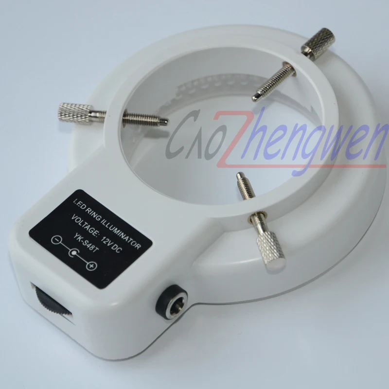 Microscope 144 LED Ring Illuminator Lamp For Microscopio Excellent Circle Light US UK EU Power Adaptor