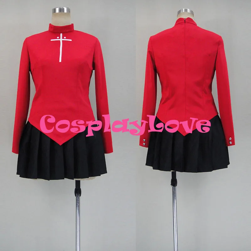 

New Custom made Japanese Anime Deluxe Fate/Stay Night Rin Tosaka Cosplay Costume Halloween Christmas Bithday CosplayLove