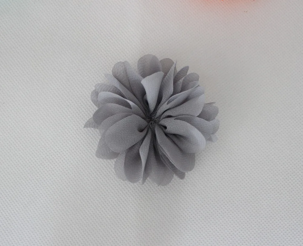 9cm Ballerina Flowers Chiffon Flowers,Fabric Flowers For Headbands,gril/Kids/women Hair Accessories Unfinished 23colors