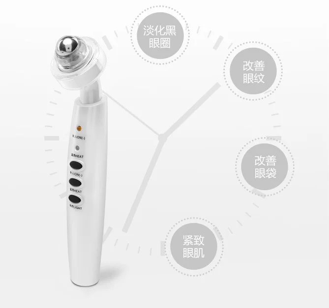 

Electric Eye Instrument Eyebags Dark Circles Wrinkle Remover Pen Thermal Therapy Vibrating Massage Anion Massager Electronic