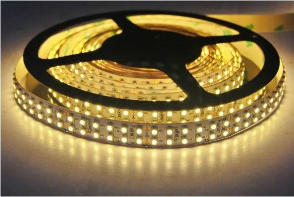 DHL EMS Free Shipping 15m/Lot  5m/Reel DC24V 3528SMD 240Leds/m 1200Leds Reel Led Strip Ribbon Lights Double Row Nonwaterproof