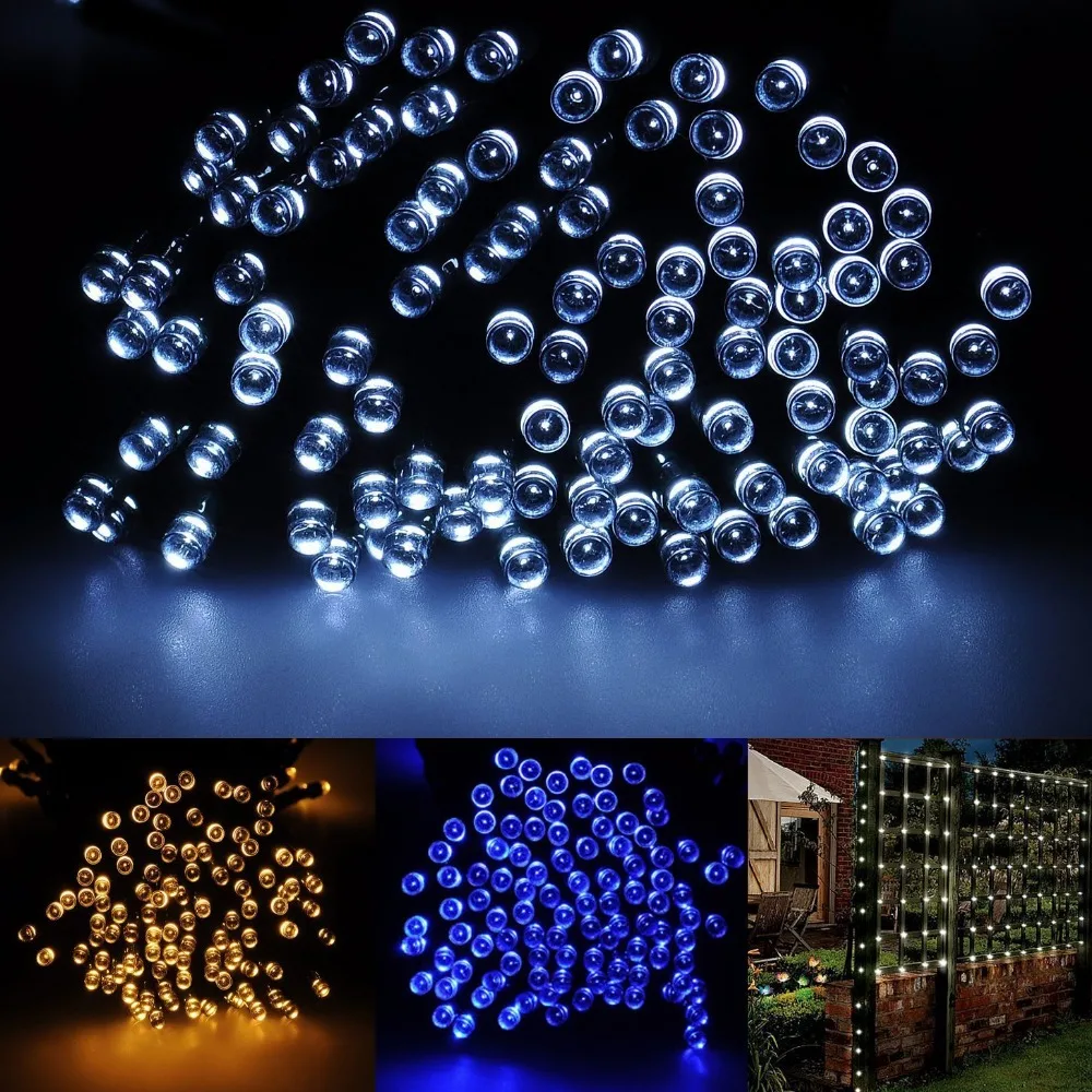 22M 200LED USB 8 Mode LED String Light Waterproof LED String Holiday Outdoor Fairy Lights For Christmas Party Wedding Decoration